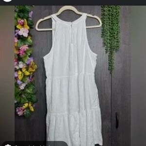 Elegant White Sleeveless Dress Old Navi